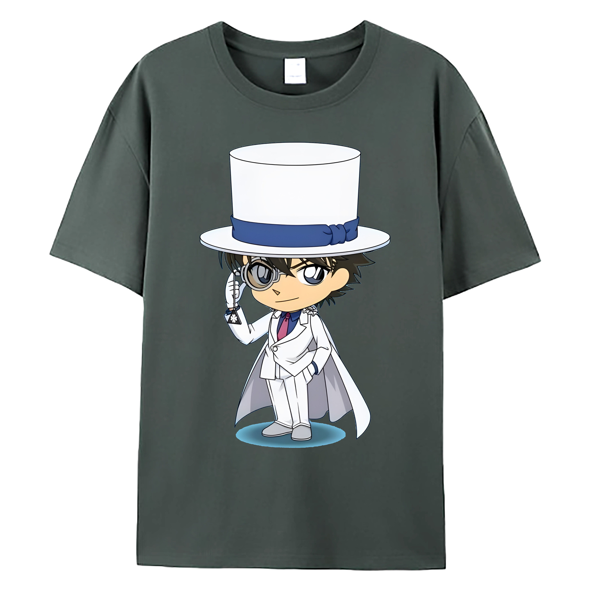 （画像用） 名探偵コナン くろば かいと Detective Conan Kuroba Kaito 綿100％ メンズ半袖Tシャツ｜肌触りやわらか＆通気性
